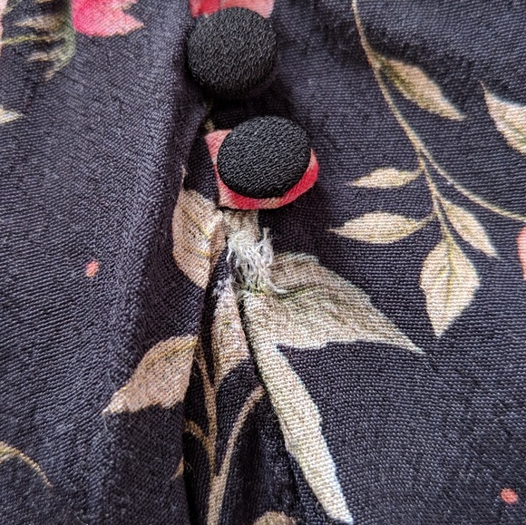 Zara Floral Lined Button Maxi Skirt - Picture 5 of 8